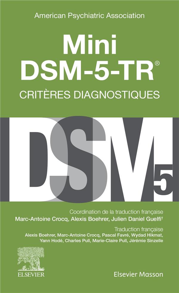  Mini DSM-5, critères diagnostiques 