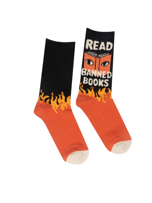  Read Banned Books Socks - Small 
