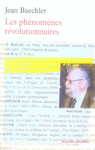  Les phénomènes révolutionnaires 