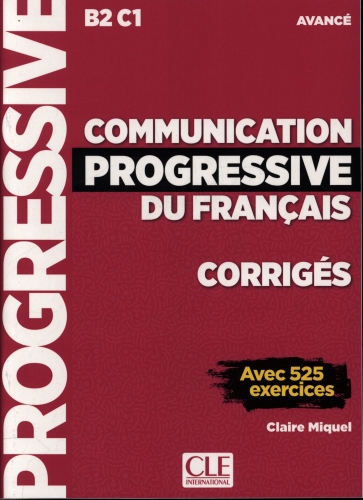 [8213938]  Communication progressive du français B2 C1 avancé : corrigés 